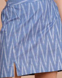 Thumbnail for House of RP Women Indigo Cotton Zig-Zag Print Co-Ords Sets - Distacart