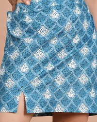 Thumbnail for House of RP Women Indigo Cotton Graphic Print Co-Ords Sets - Distacart