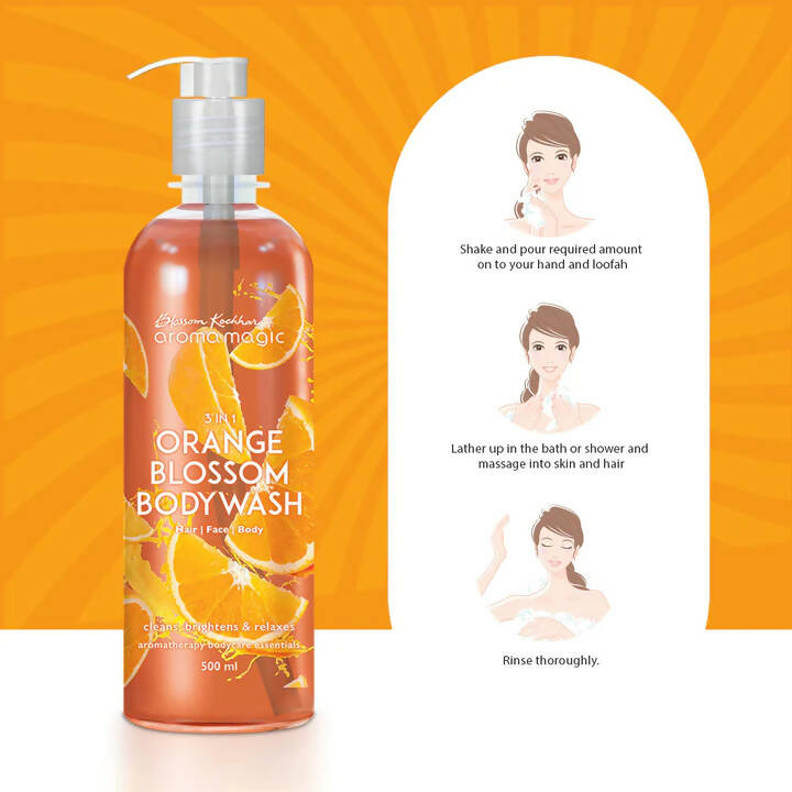 Blossom Kochhar Aroma Magic 3In1 Orange Blossom Bodywash - Distacart