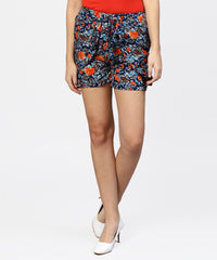 Thumbnail for NOZ2TOZ Floral Printed HIgh - Waisted Shorts with Side Pockets - Distacart