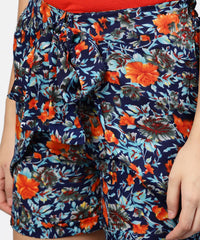 Thumbnail for NOZ2TOZ Floral Printed HIgh - Waisted Shorts with Side Pockets - Distacart