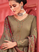 Thumbnail for Myra Mehendi Digital Print French Crepe Palazzo Suit