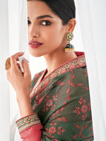 Thumbnail for Myra Pink Real Georgette Palazzo Style Suit