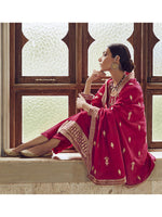 Thumbnail for Myra Rani Premium Silk Embroidered Pant Style Suit - Distacart