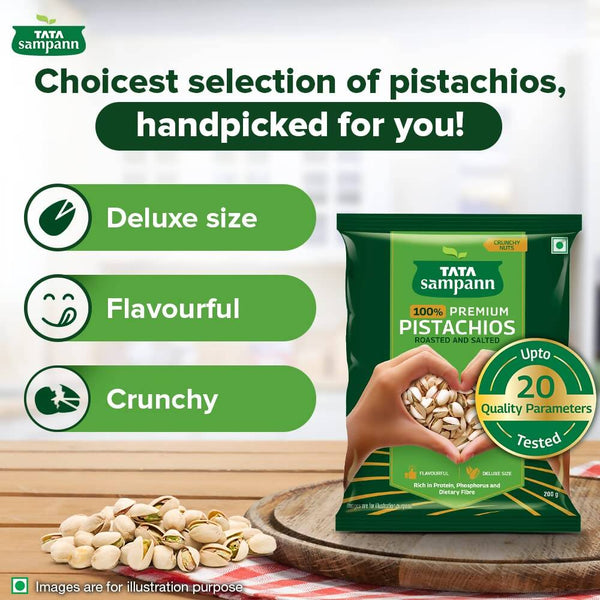 Tata Sampann Premium Pistachios Roasted & Salted - Distacart