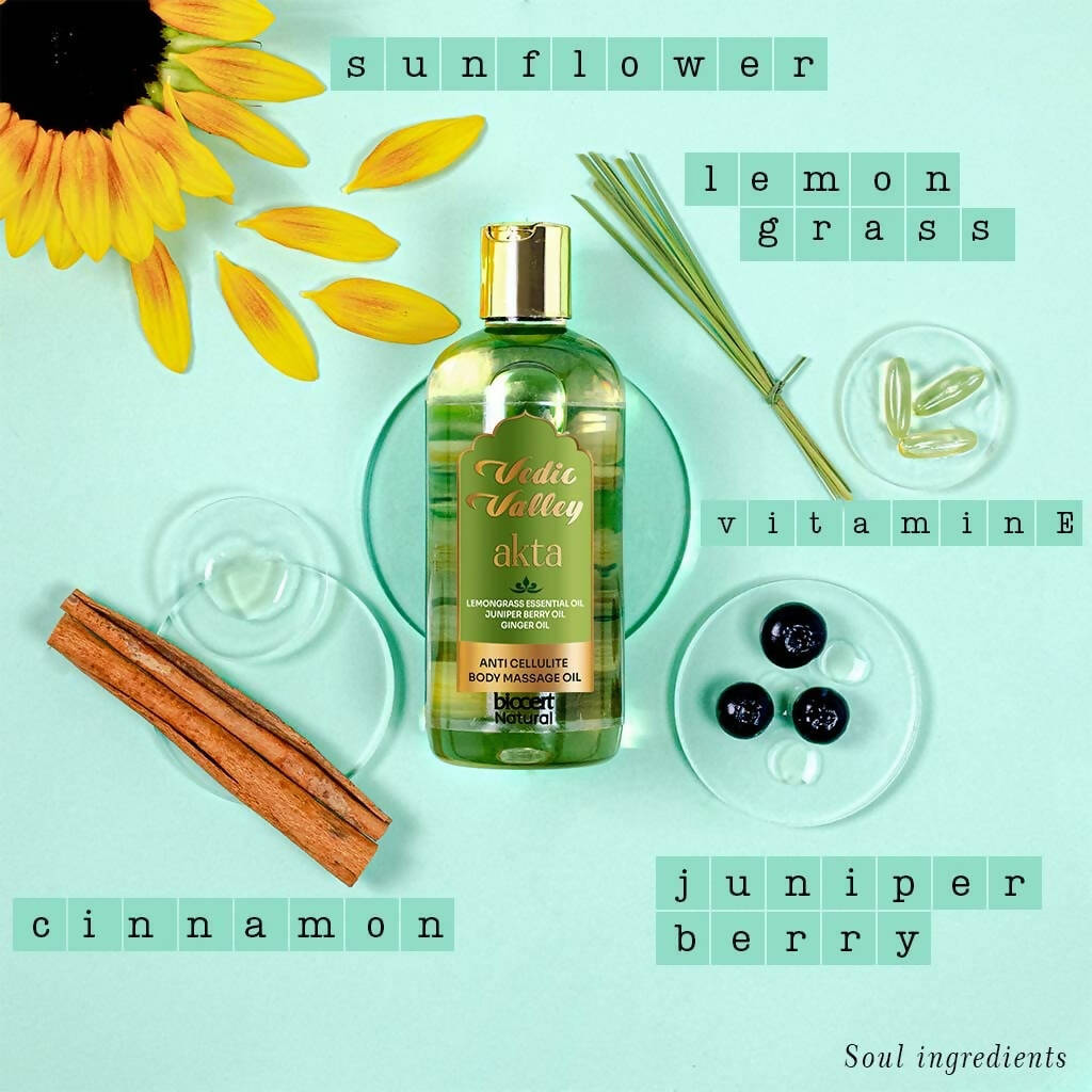 Vedic Valley Stress Relieving Lemongrass Body Massage Oil - Distacart