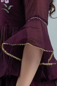 Thumbnail for Women's Hand Paint Falsi Lehenga Top - Isya - Distacart