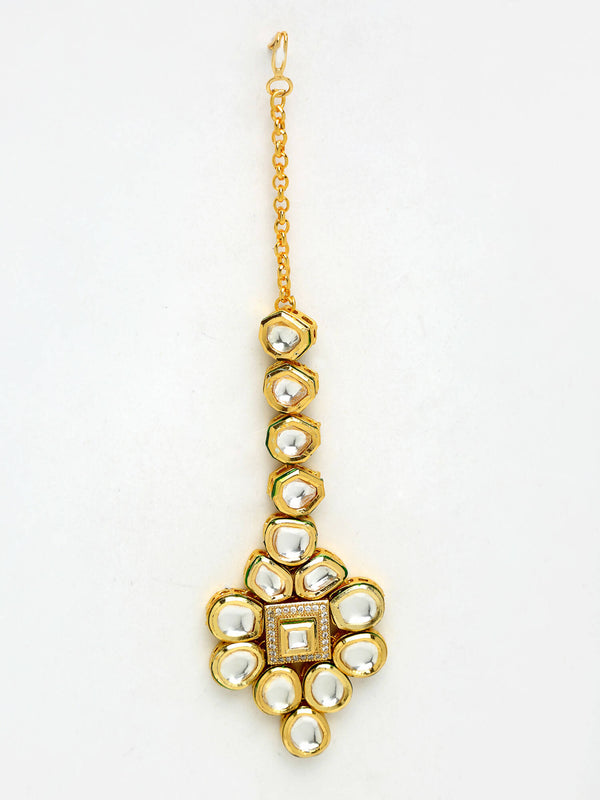 Kundan Maang Tikka - Ruby Raang - Distacart