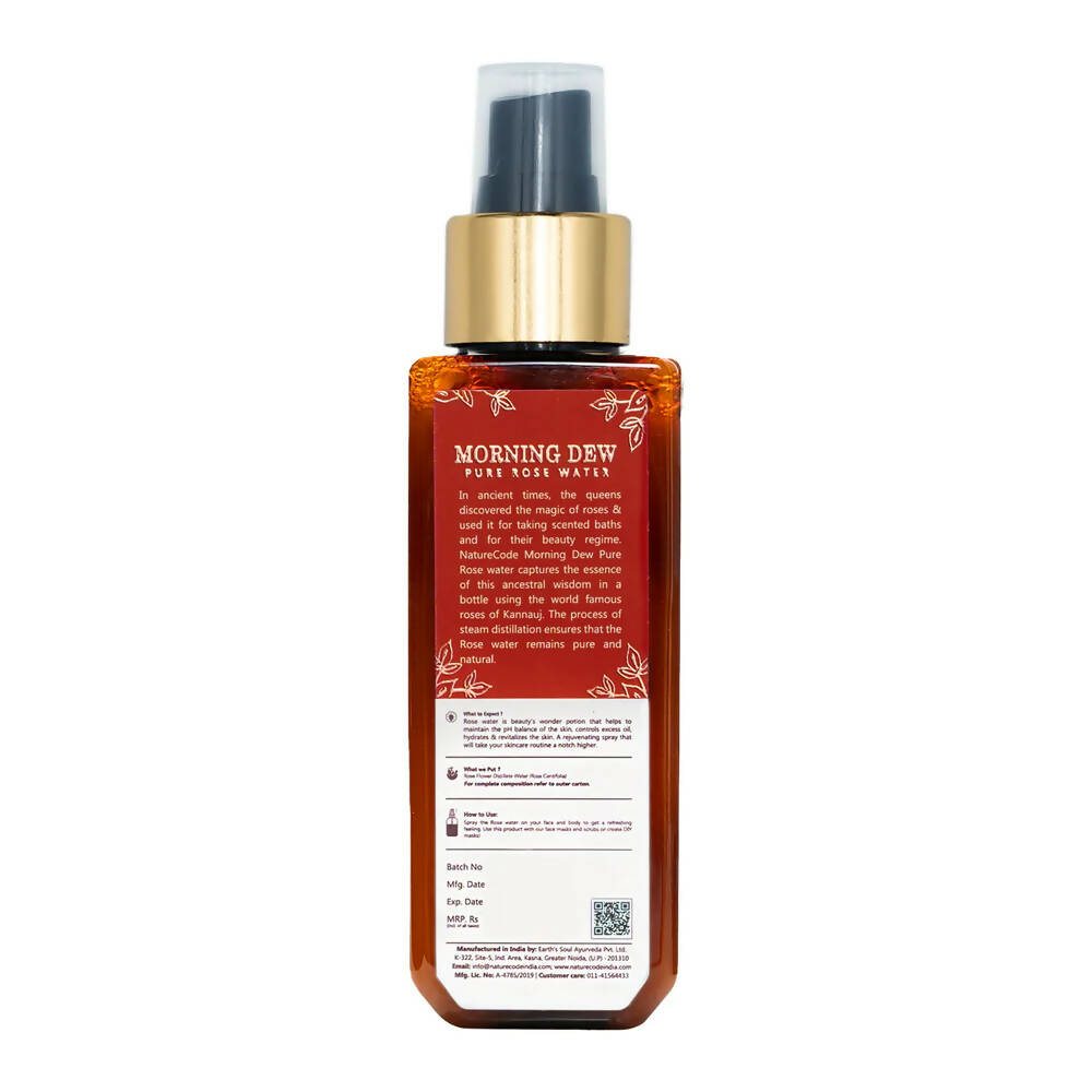 Nature Code Morning Dew Pure Rose Water - Distacart