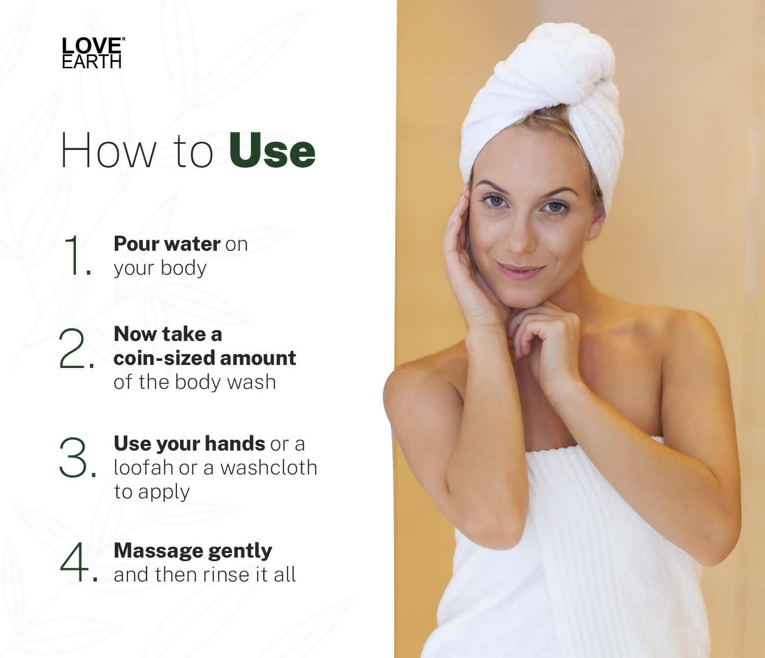 Love Earth Body Wash Jasmine, Green Tea & Charcoal - Distacart