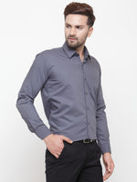 Thumbnail for Jainish Men's Cotton Solid Grey Formal Shirt's ( SF 361Grey ) - Distacart