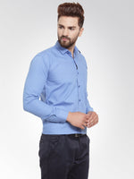 Thumbnail for Jainish Men's Cotton Solid Light Blue Formal Shirt's ( SF 361Light-Blue ) - Distacart