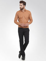 Thumbnail for Jainish Men's Cotton Solid Rust Orange Formal Shirt's ( SF 361Rust ) - Distacart