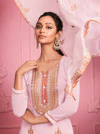 Thumbnail for Myra Yellow Embroidered Salwar kameez - Distacart