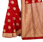 Thumbnail for Vamika Red Weaving Banarasi Jacquard Saree - Distacart