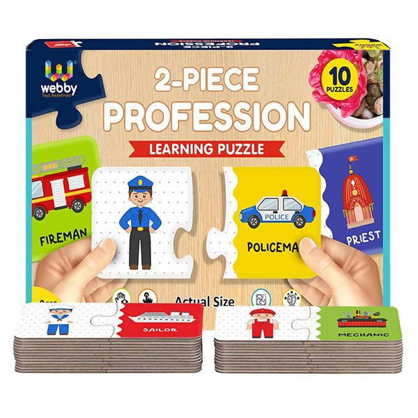 Webby Our Profession 2 Pieces Learning Pack Jigsaw Puzzle for Kids - Distacart