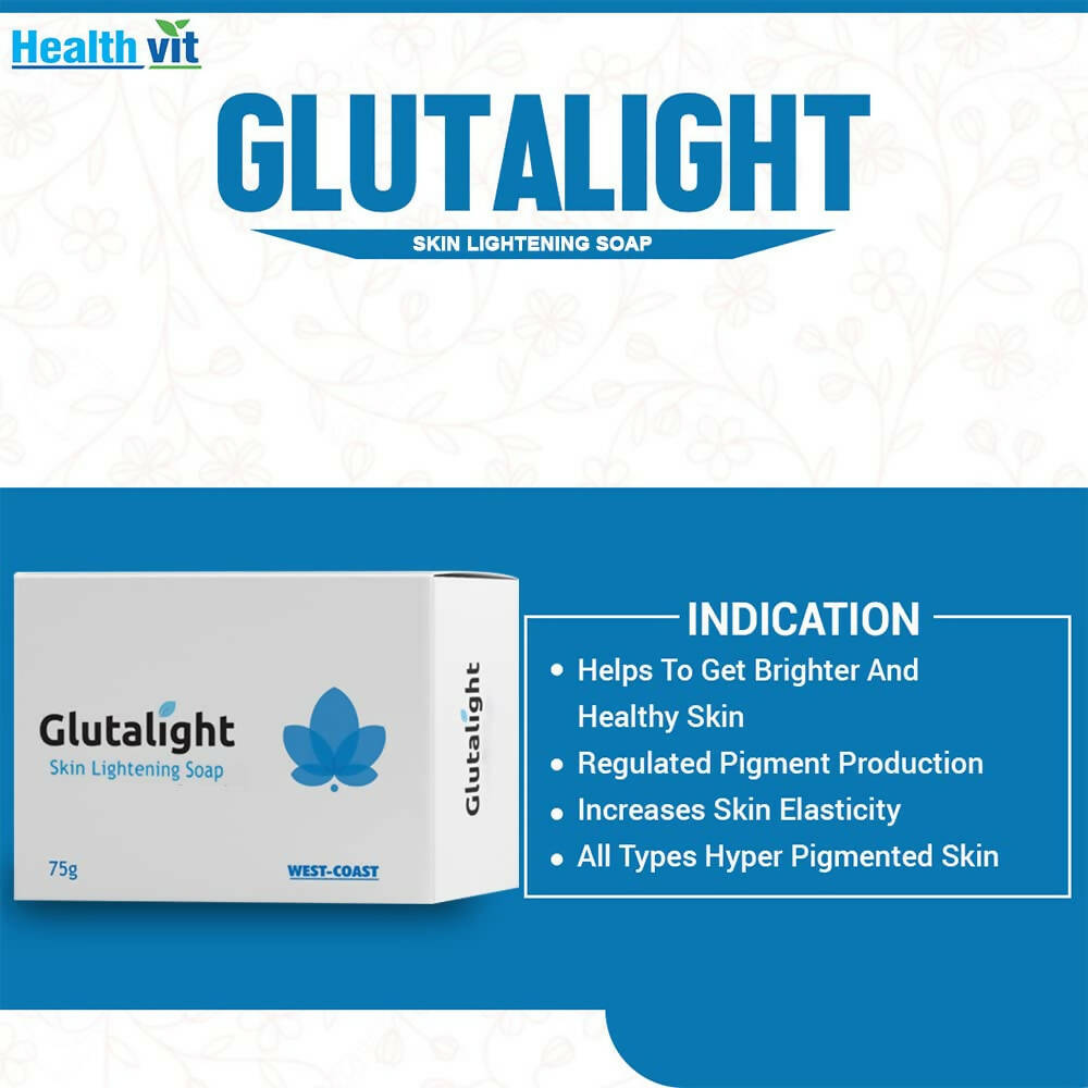 Healthvit Glutalight Skin Lightening Soap - Distacart