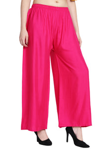 Thumbnail for PAVONINE Rani Color Rayon Fabric Half Flared Sharara For Women - Distacart