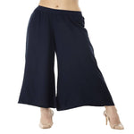 Thumbnail for Lagi Women's Navy Blue Solid Palazzo (PLZ01B)