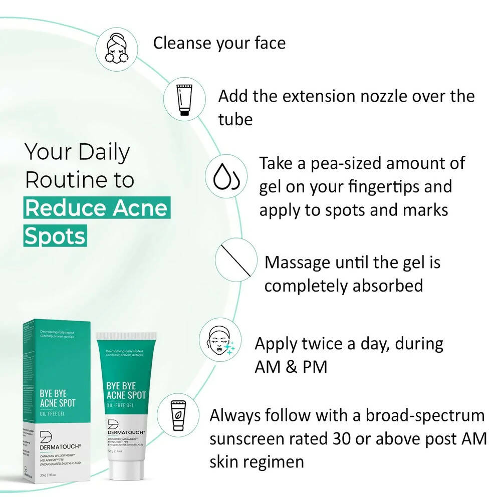 Dermatouch Bye Bye Acne Spot Oil-Free Gel - Distacart