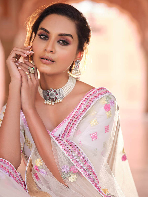 Myra Baby Pink Designer Hand work Lehenga - Distacart