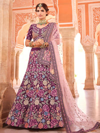 Thumbnail for Myra Violet Designer Hand work Lehenga - Distacart