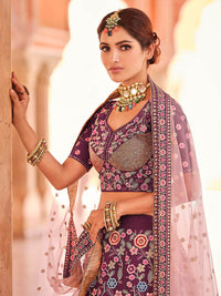 Thumbnail for Myra Violet Designer Hand work Lehenga - Distacart