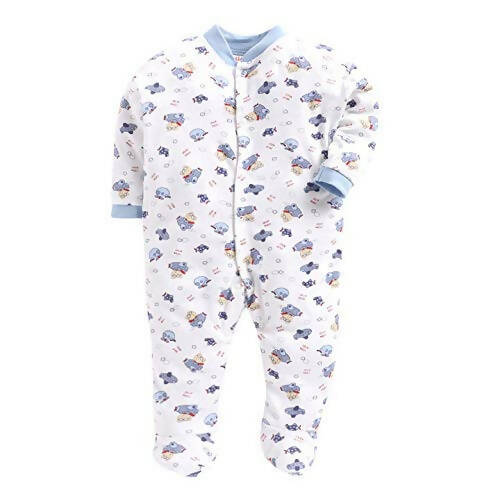 Daddy - G Rompers/Sleepsuits/Jumpsuit /Night Suits for New Born Babies - Blue - Distacart