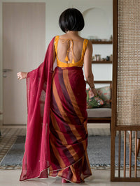 Thumbnail for Suta Red Woven Design Pure Cotton Saree - Distacart