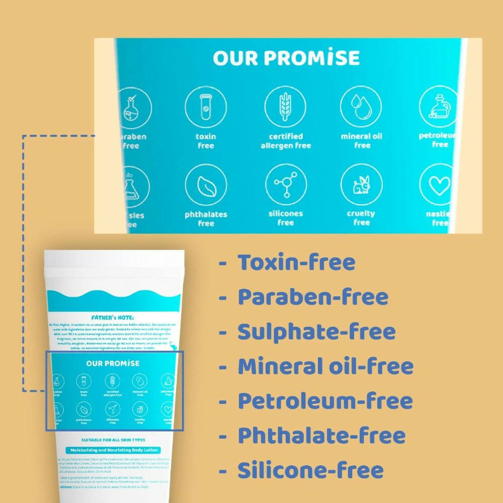 Tiny Mighty Kids Body Lotion For Sensitive Skin - Distacart