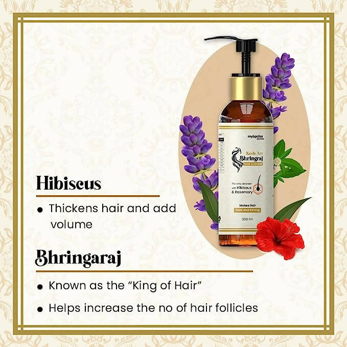 myUpchar Ayurveda KeshArt Bhringraj Hair Cleanser Shampoo - Distacart