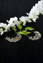 Thumbnail for Mominos Fashion Johar Kamal Beautiful Peacock Design Chandbali Earrings - Distacart