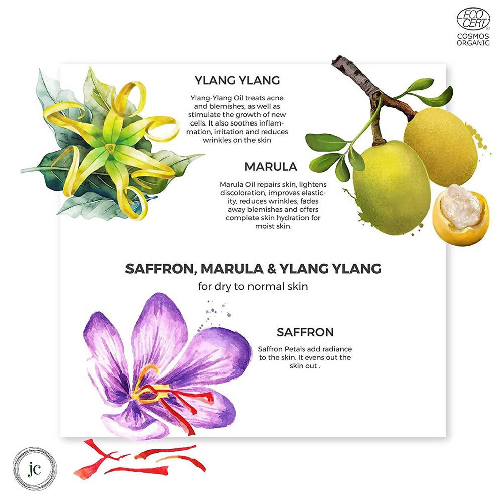 Juicy Chemistry Saffron, Marula & Ylang Ylang Face Wash For Dry - Distacart