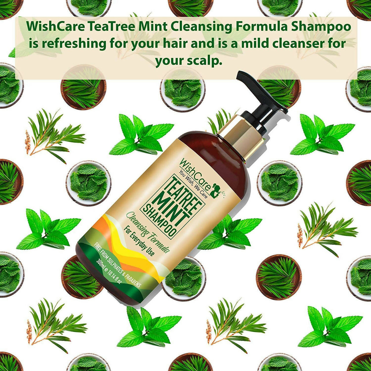 Wishcare Tea Tree Mint Shampoo - Distacart