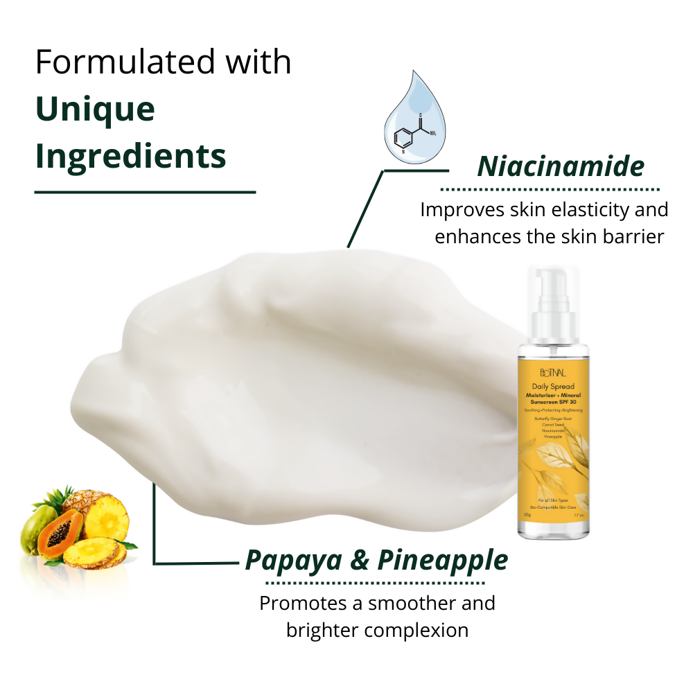 Botnal Daily Spread Moisturiser + Mineral Sunscreen SPF 30 - Distacart