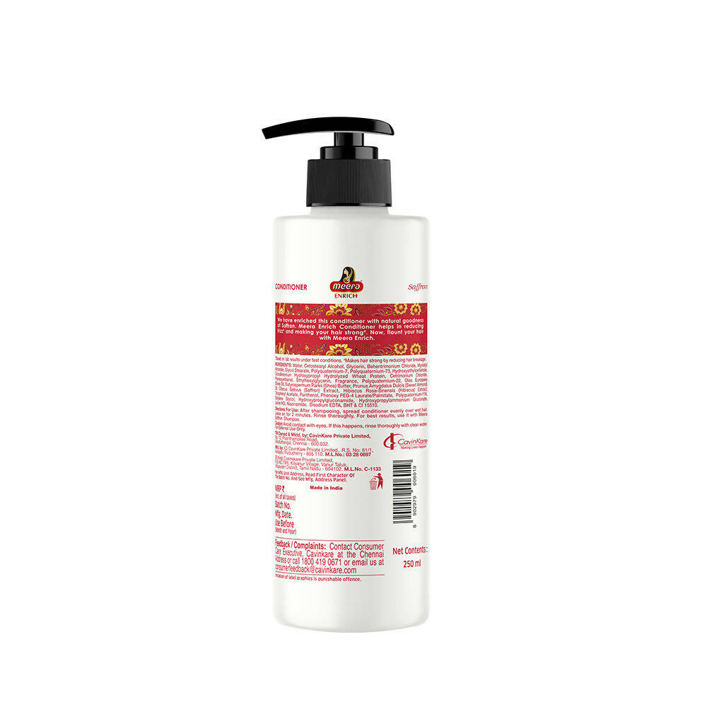 Meera Enrich Conditioner with Saffron For Strong & Anti-Frizz - Distacart