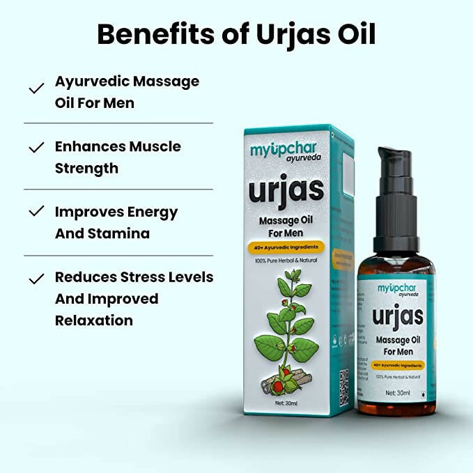 myUpchar Ayurveda Urjas Massage Oil For Men - Distacart