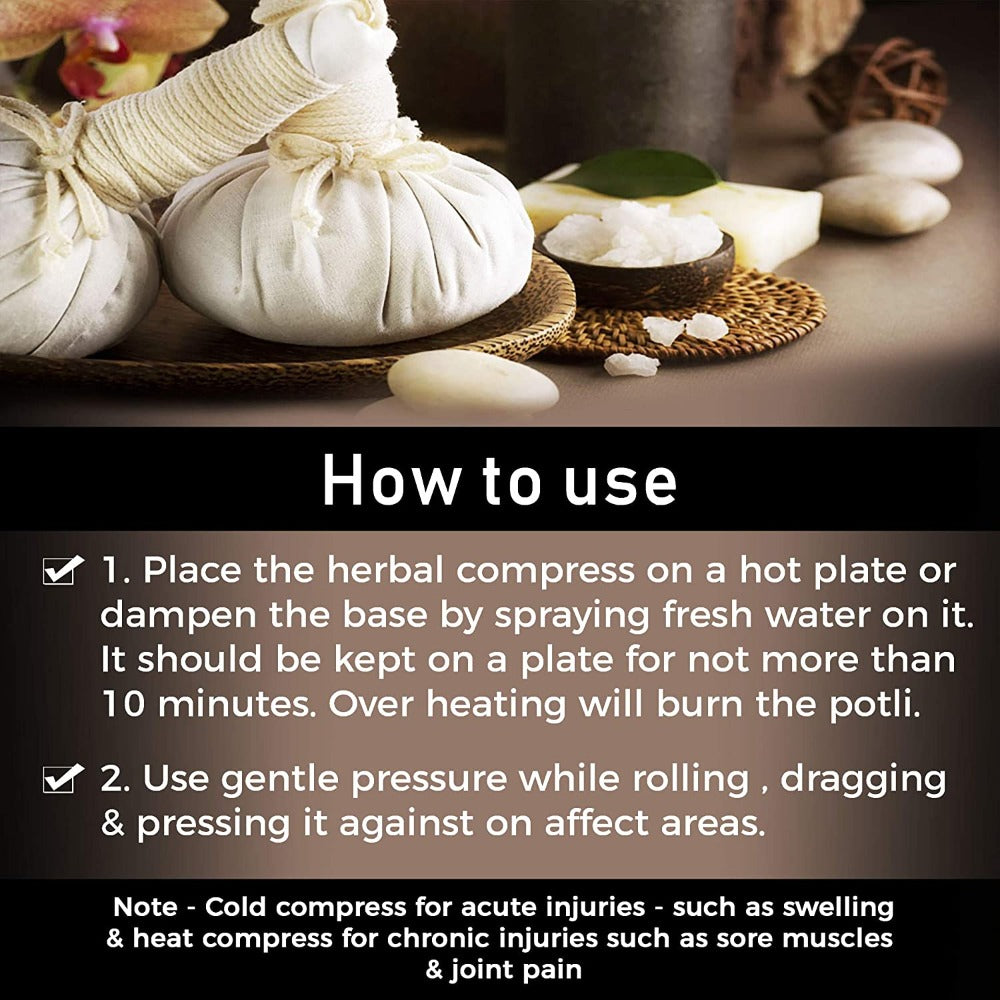 Ayurvedic Herbal Pain Relief Compress Potli │Pain Relieving How To Use