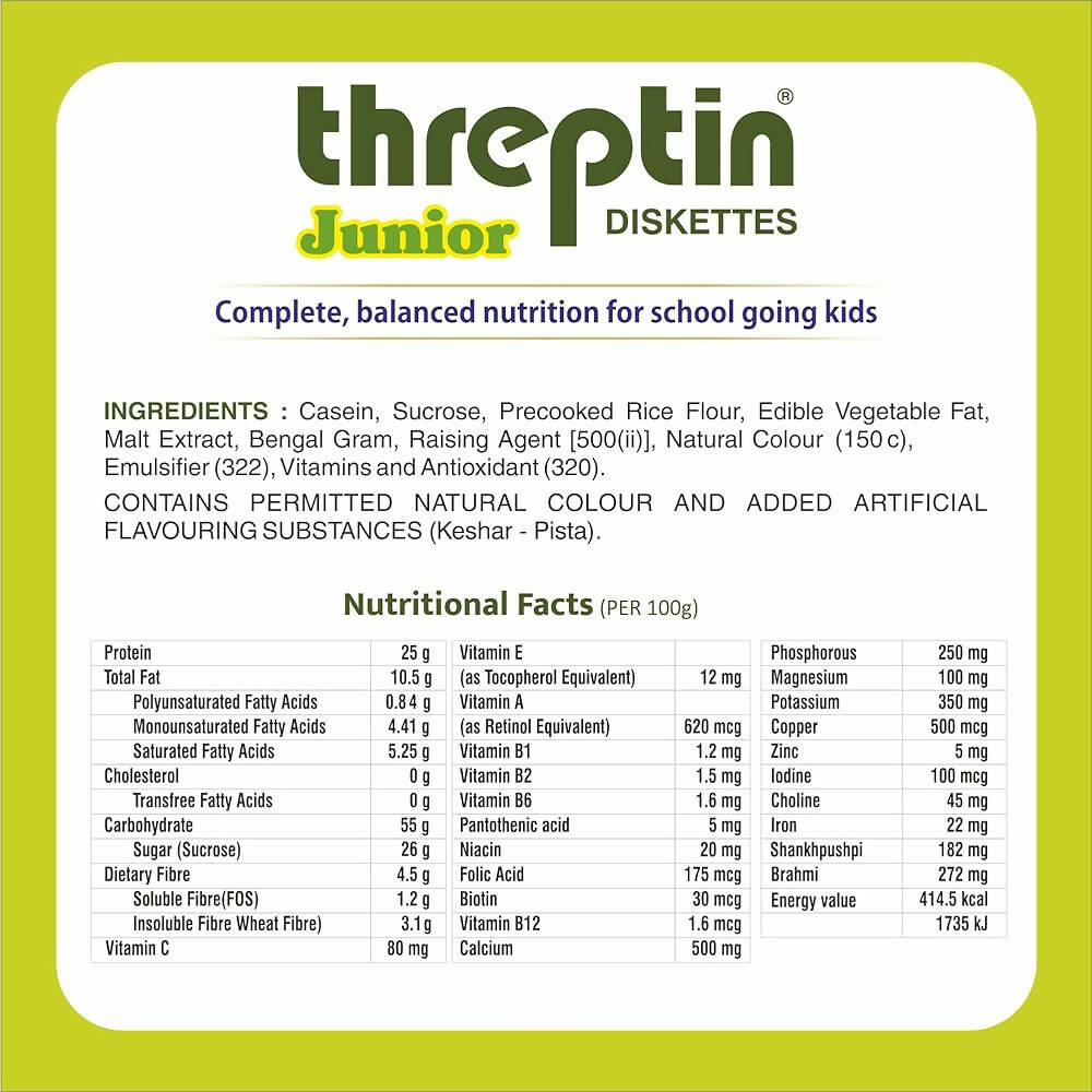 Threptin Junior Diskettes - Kesar Pista - Distacart