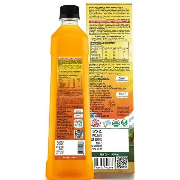 Wow Life Science Apple Cider Vinegar - Distacart
