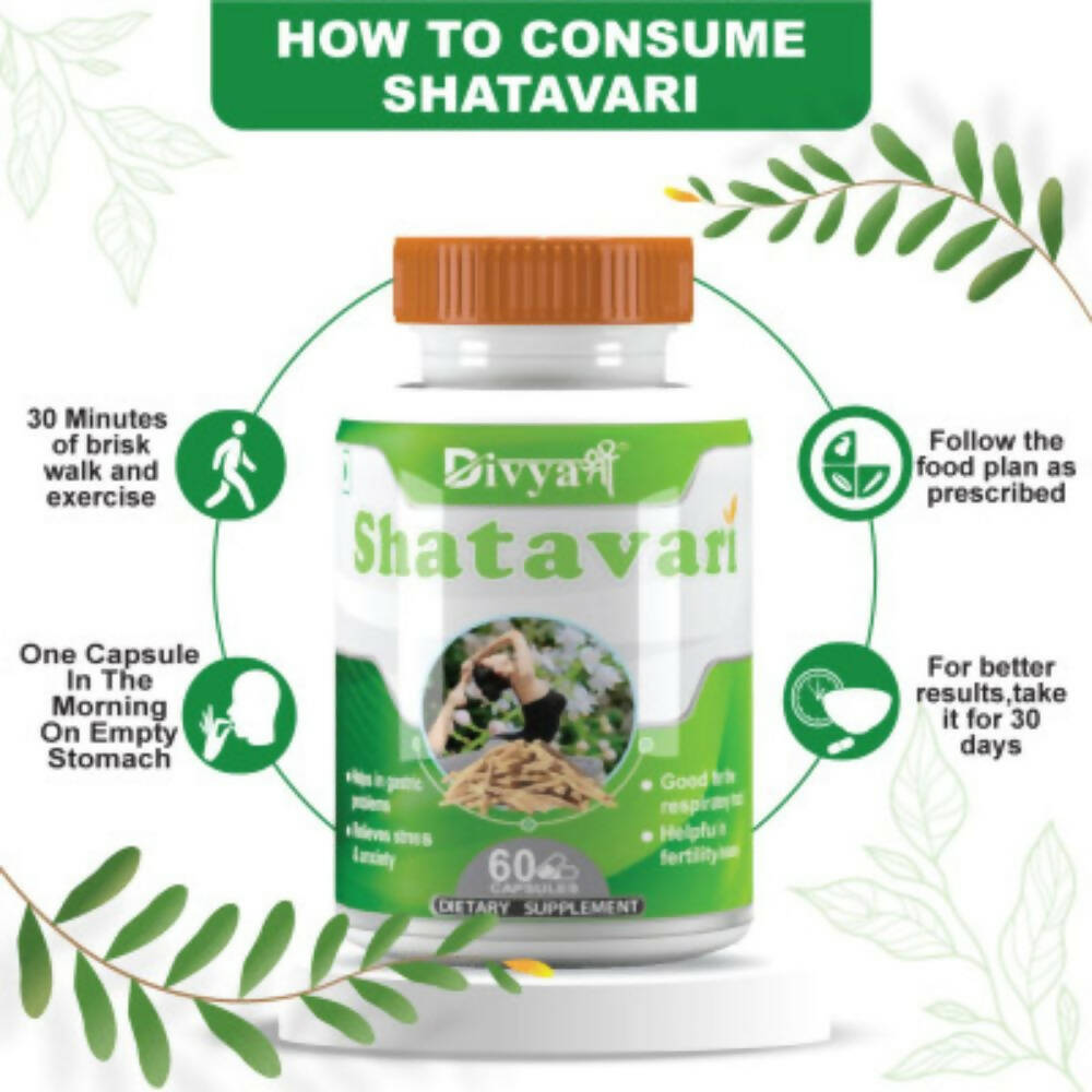 Divya Shree Shatavari Capsules - Distacart