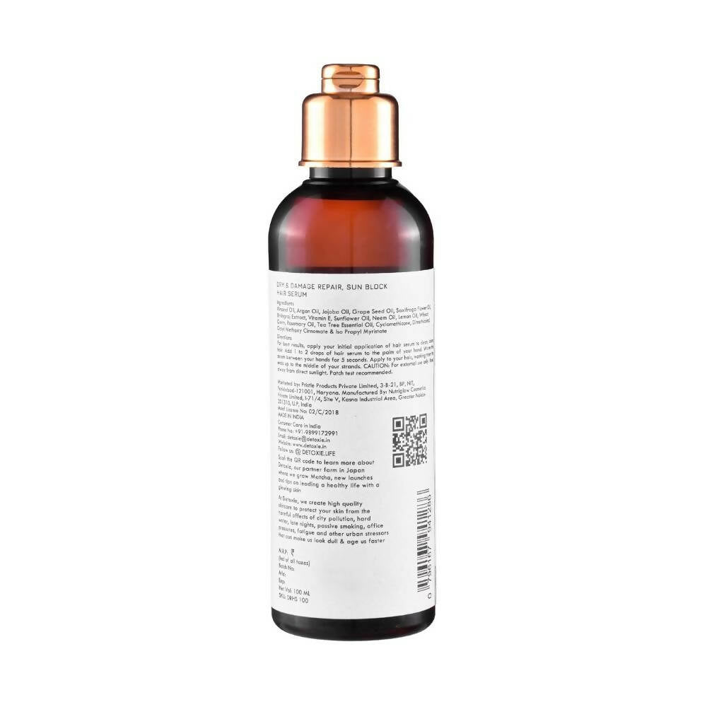 Detoxie Dry & Damage Repair Sun Block Hair Serum - Distacart