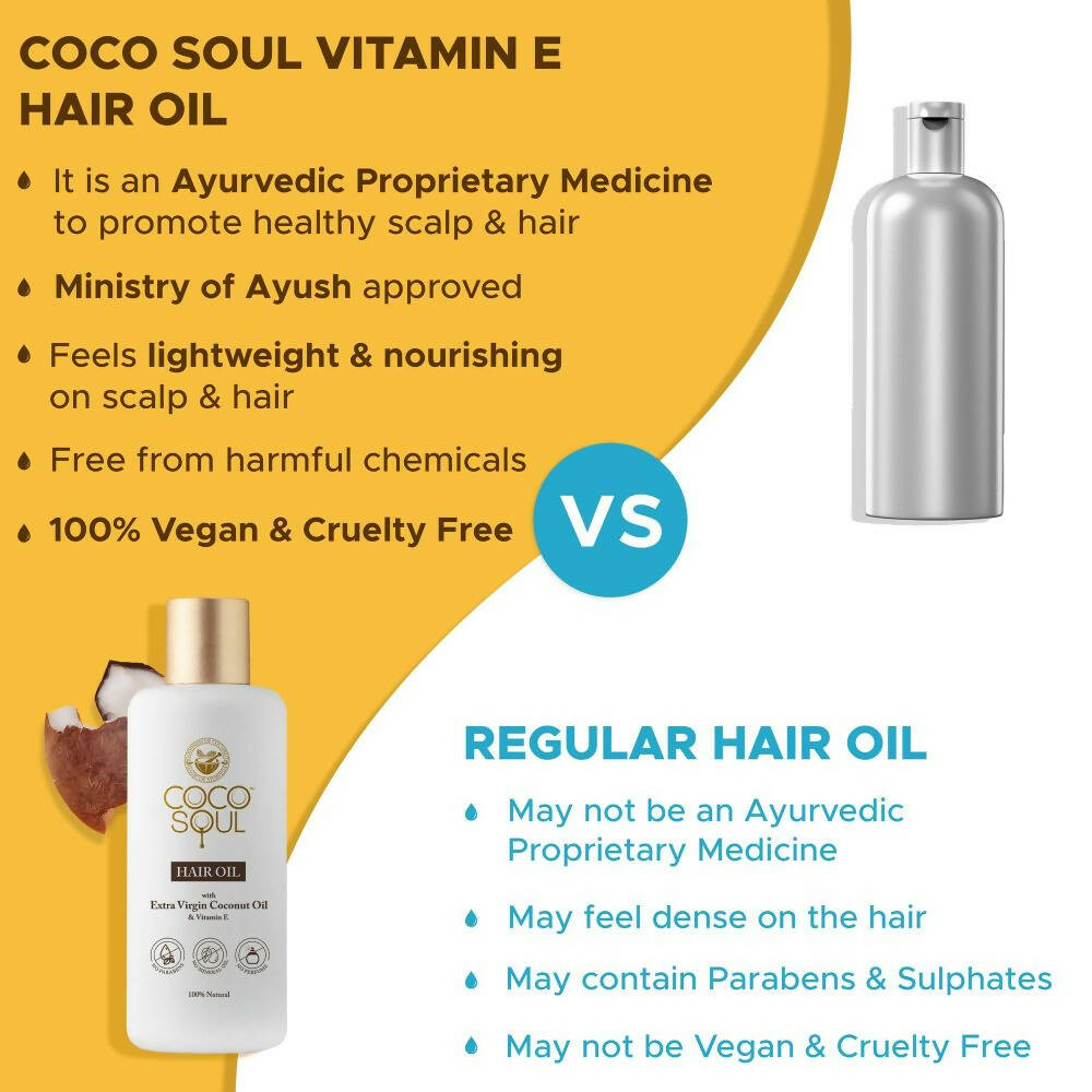 Coco Soul Extra Virgin Coconut Hair Oil - Distacart