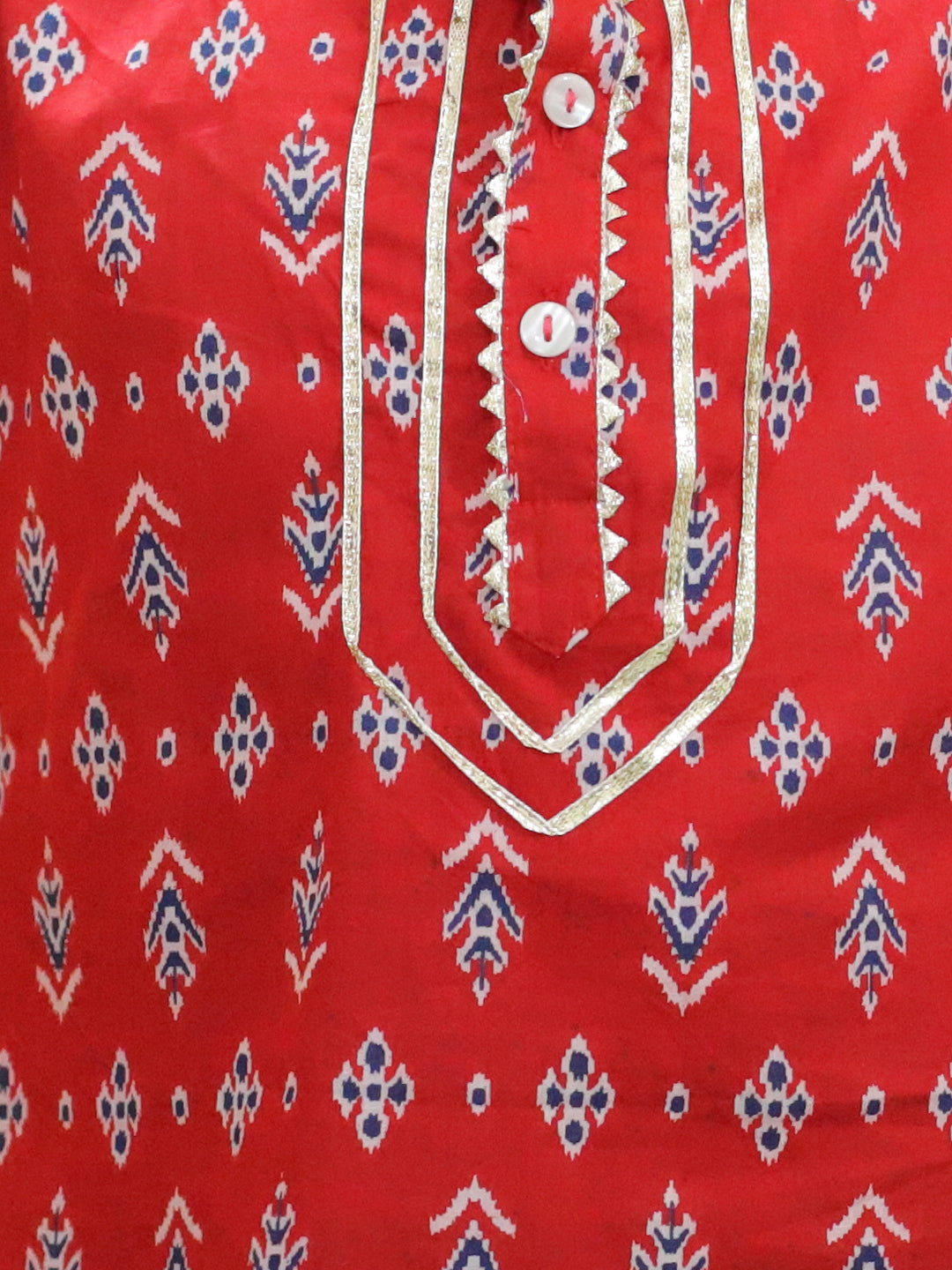 NOZ2TOZ Kids Boys Ethnic Festive Wear Pure Cotton Full Sleeve Dhoti Kurta - Red - Distacart