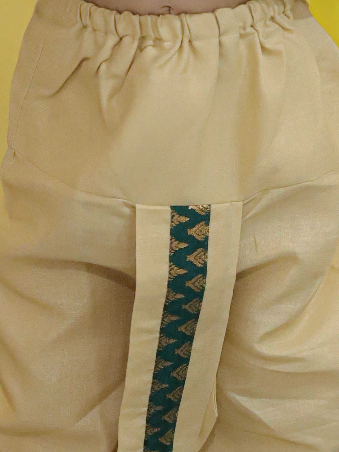NOZ2TOZ Kids Boys Ethnic Festive Wear Jacquard Full Sleeve Sherwani with Dhoti - Green - Distacart
