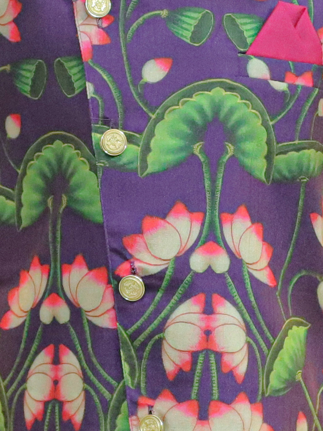 NOZ2TOZ Kids Boys Ethnic Festive Floral Printed Full Sleeve Sherwani with Cotton Dhoti - Purple - Distacart