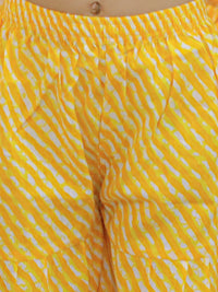 Thumbnail for NOZ2TOZ Kids Pure Cotton Printed Kurta Sharara with Dupatta for Girls - Yellow - Distacart