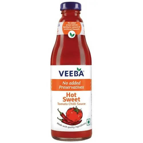 Veeba Hot Sweet Tomato Chilli Sauce - No Added Preservatives