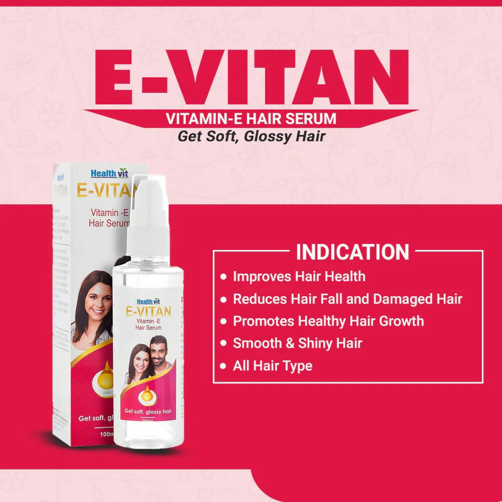 Healthvit E-Vitan Vitamin E Oil Hair Serum - Distacart