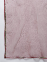 Thumbnail for Women's Maroon Embroidered Kurta With Sharara With Dupatta - Bhama - Distacart